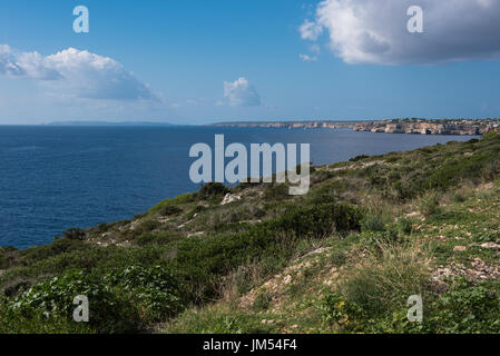 Look of Cala Santanyi on Cabrera - Majorca Stock Photo