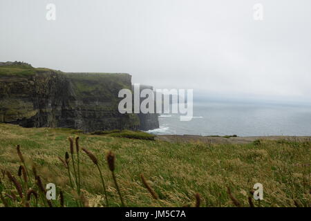 View of the Cliffs of Moher in the County Clare, west Ireland Stock Photo