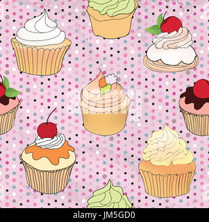 Cake. Cafe Menu Background. Bakery Label. Sweet, Dessert Poster Stock Photo