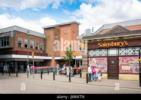 Sainsbury's Supermarket, High Street, Harpenden, Hertfordshire, England, United Kingdom Stock Photo