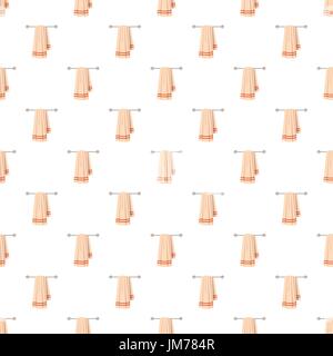 Clean towel on a hanger pattern Stock Vector