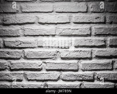 white brick wall background with rough texture Stock Photo