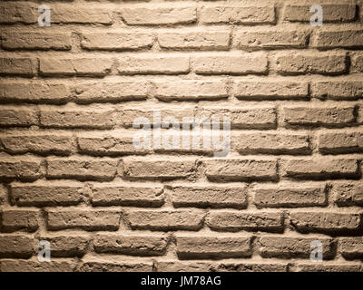 white brick wall background with rough texture Stock Photo