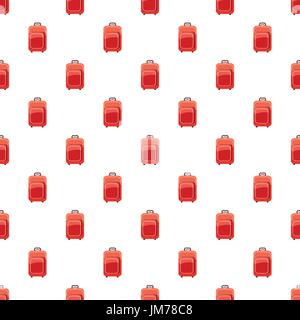Red travel suitcase pattern Stock Vector