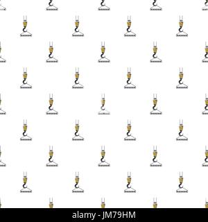 Industrial hook with reinforced concrete slab Stock Vector