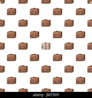 Brown business briefcase pattern Stock Vector