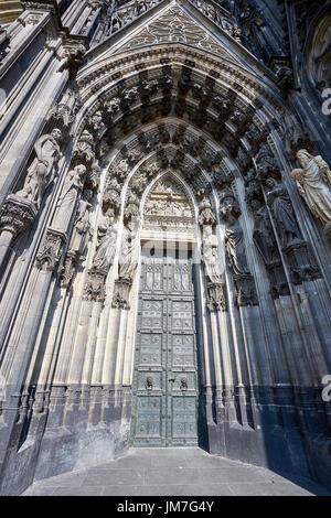 Cologne Cathedral under restoration Stock Photo