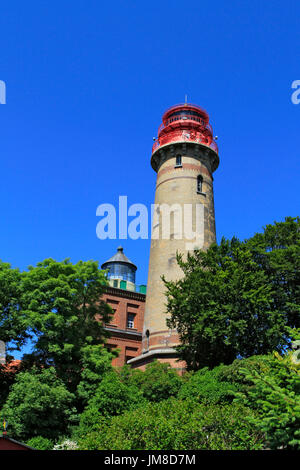 Lighthouse and look-out tower, Kap Arkona, Ruegen Island, Mecklenburg-Western Pomerania, Germany, Europe Stock Photo