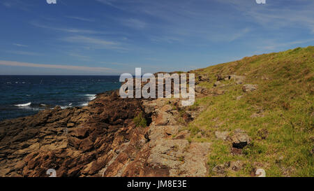View of rocky coastline. Kiama. New South Wales. AUSTRALIA Stock Photo