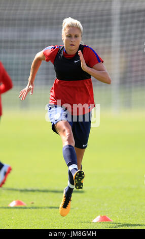 England's Steph Houghton during a training session at Sporting 70 Sports Centre, Utrecht. Stock Photo