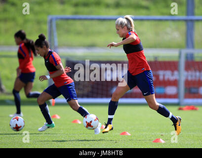 England's Steph Houghton during a training session at Sporting 70 Sports Centre, Utrecht. Stock Photo