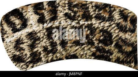 Natural Gepard cheetah skin wool background. Vector illustration. Stock Vector