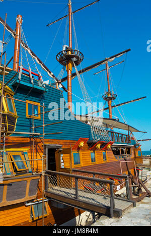 Mr Baba, boat restaurant, Varna, Bulgaria Stock Photo