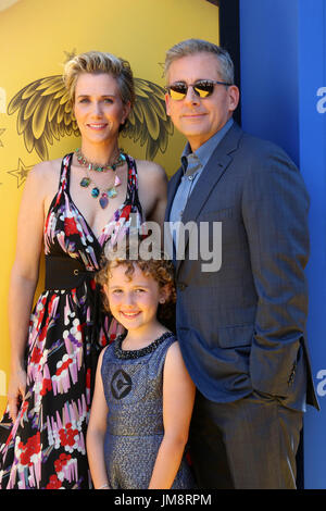 'Despicable Me 3' Los Angeles Premiere - Arrivals  Featuring: Kristen Wiig, Nev Scharrel, Steve Carell Where: Los Angeles, California, United States When: 24 Jun 2017 Credit: Nicky Nelson/WENN.com Stock Photo