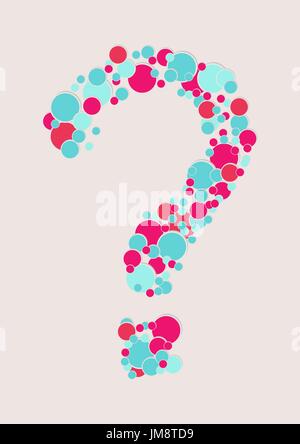 Question mark. the question mark of bubbles. 10eps Stock Vector