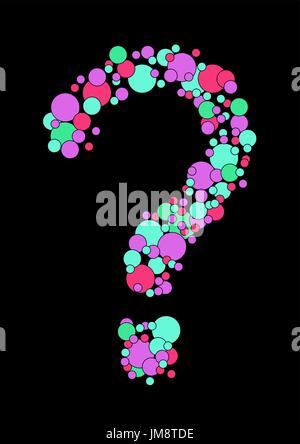 Question mark. the question mark of bubbles. 10eps Stock Vector