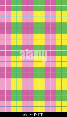 Colorful mosaic geometric background for your web design in pink tones, Multicolored checkered pattern on white as abstract background Stock Vector