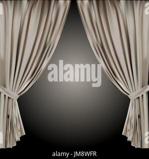 theatre curtain. vector illustration. 10eps. vector illustration Stock Vector