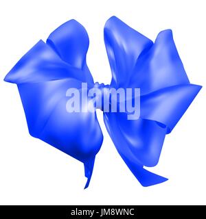 beautiful silk bow. vector illustration. 10 eps Stock Vector