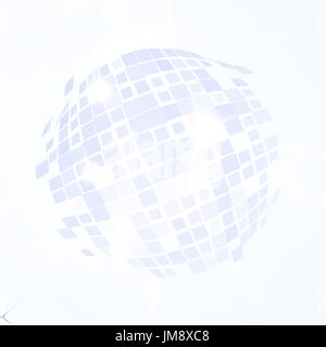 Disco ball explosion. vector illustration. 10 eps Stock Vector