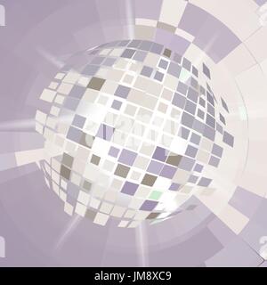 Disco ball explosion. vector illustration. 10 eps Stock Vector