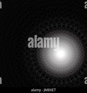 Abstract background. a white glow on the black Stock Vector