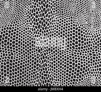 Seamless vector structured snake skin in black and brown colors Stock Vector