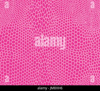 Seamless vector structured snake skin in pink colors Stock Vector