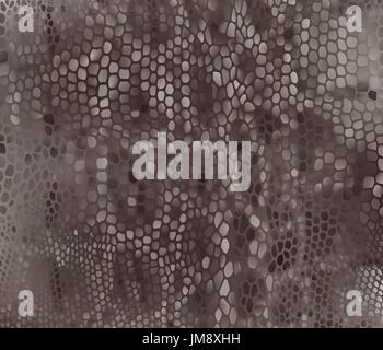 Seamless vector structured snake skin in black and brown colors Stock Vector