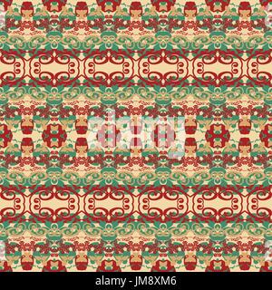 Background with ethnic motifs. Seamless pattern. 10 eps Stock Vector