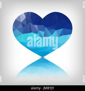 heart of triangles. vector illustration. 10 eps Stock Vector