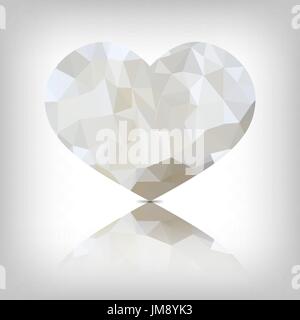 heart of triangles. vector illustration. 10 eps Stock Vector