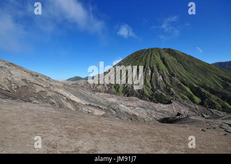 Scenery of Mount Bromo Tengger Semeru National park in East Java, Indonesia. Stock Photo