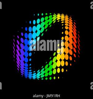 vector color dot background. abstract  halftone background Stock Vector