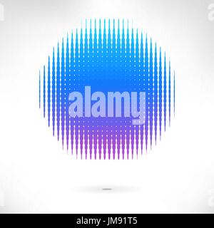 Vector abstract background from blue halftone. 10 eps Stock Vector
