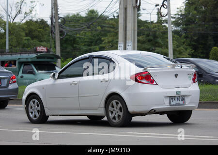 CHIANG MAI, THAILAND - JULY 16  2017: Private car, Proton Persona. Photo at road no.121 about 8 km from downtown Chiangmai, thailand. Stock Photo