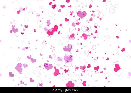 Retro valentine seamless pattern with hearts. seamless pattern of hearts on a white background Stock Vector