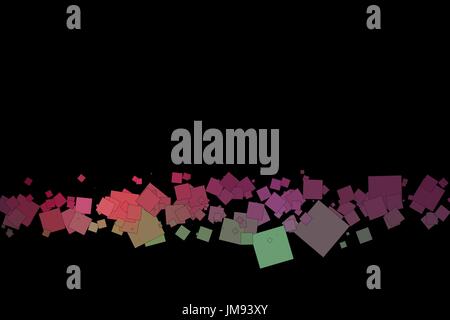 Fun and very colorful series of squares or pixels in all the colors of the spectrum, from light to dark. Stock Vector
