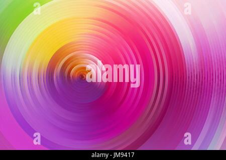 Abstract rainbow spiral, colorful background. colored circles surround Stock Vector