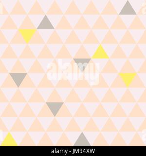 Mosaic triangle tiles seamless vector pattern. Stock Vector