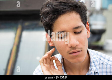 Young Brazilian student living in New York City Stock Photo