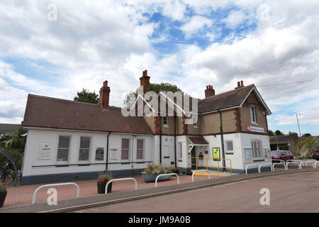 Greater Anglia Trains  Burnham on Crouch Station Stock Photo