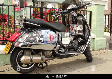 The welsh national scooter rally in Llandudno Stock Photo