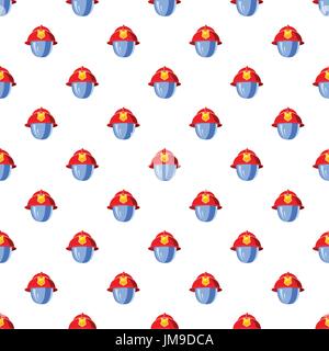 Helmet for a firefighter with mask pattern Stock Vector