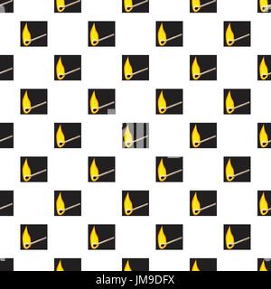Burning match pattern Stock Vector