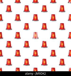Siren red flashing emergency light pattern Stock Vector