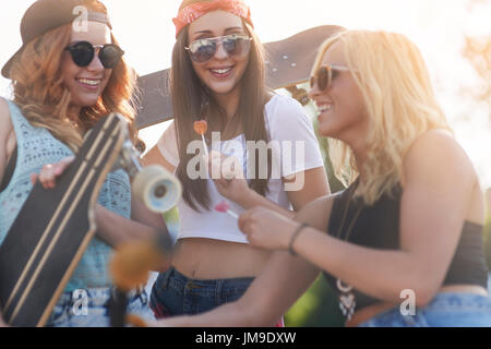 Common passion among friends is very important Stock Photo
