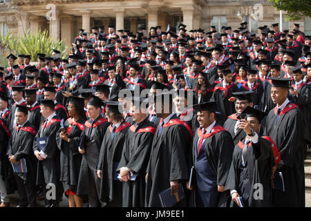 Aston University Students graduation day in Birmingham. England, UK Stock Photo