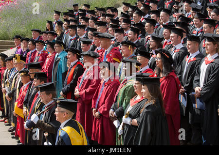 Aston University Students graduation day in Birmingham. England, UK Stock Photo