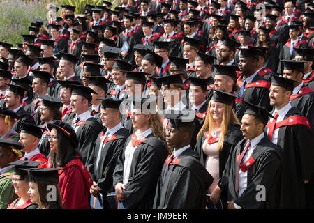 Aston University Students graduation day in Birmingham. England, UK Stock Photo